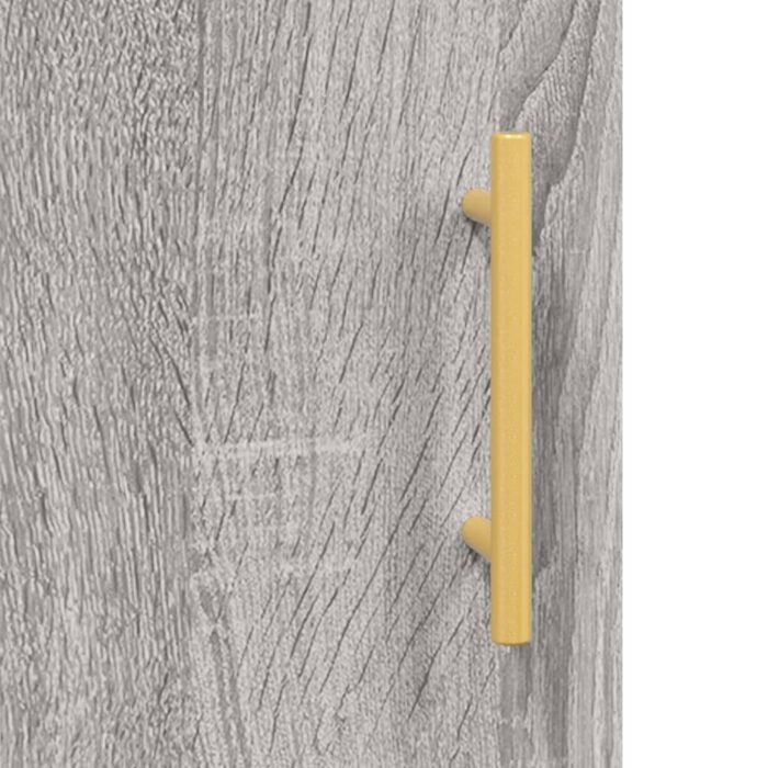 Table de chevet sonoma gris 40x40x50 cm bois d'ingénierie – Image 8