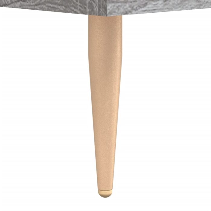 Table de chevet sonoma gris 40x40x50 cm bois d'ingénierie – Image 9