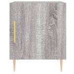 Tables de chevet 2 pcs sonoma gris 40x40x50cm bois d'ingénierie – Image 4