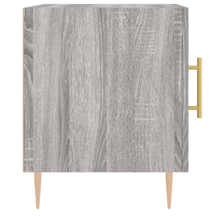 Tables de chevet 2 pcs sonoma gris 40x40x50cm bois d'ingénierie – Image 5
