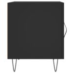 Tables de chevet 2 pcs noir 40x40x50 cm bois d’ingénierie – Image 5