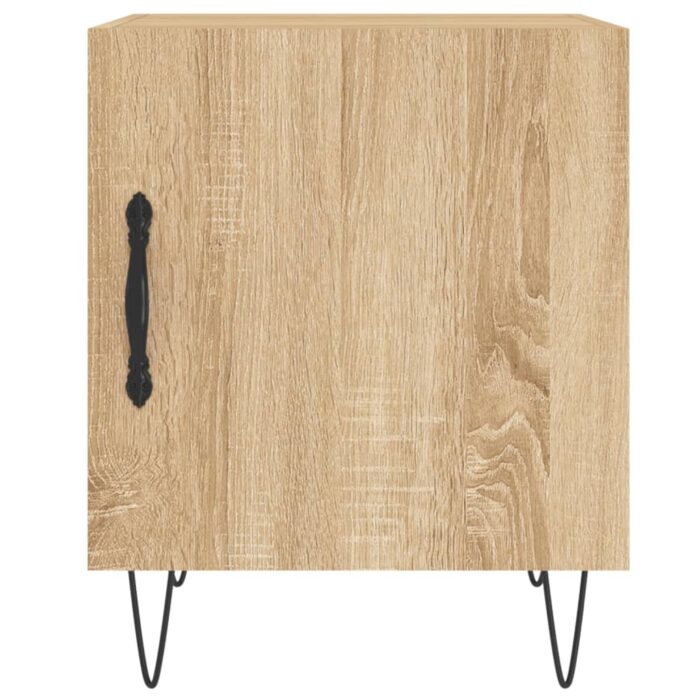 Table de chevet chêne sonoma 40x40x50 cm bois d’ingénierie – Image 4