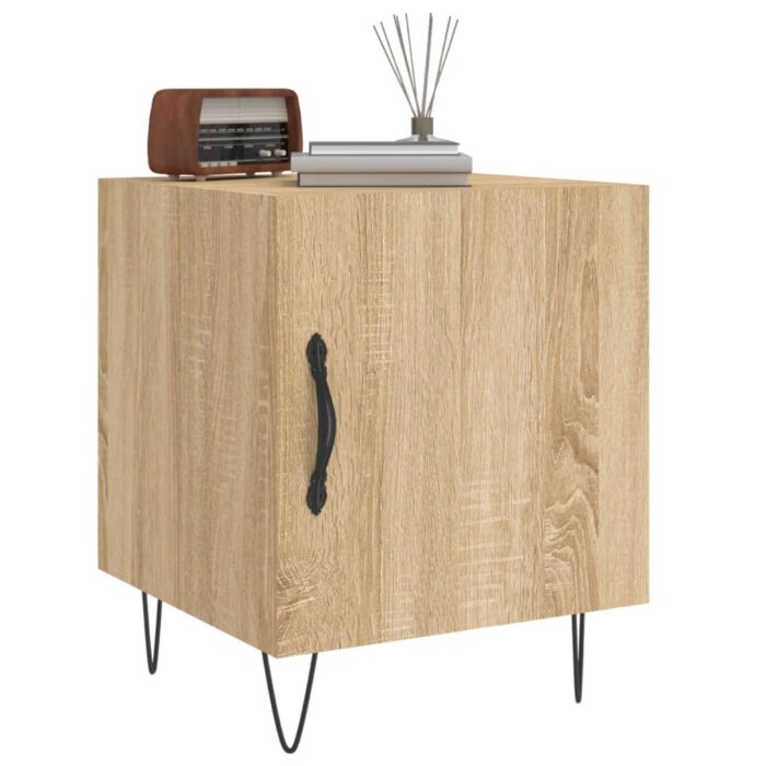 VXL8720845911348_g_en_hd_2.jpg Tables de chevet 2 pcs chêne sonoma 40x40x50 cm bois ingénierie – Image 2