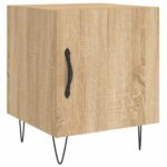 Tables de chevet 2 pcs chêne sonoma 40x40x50 cm bois ingénierie – Image 3