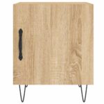 Tables de chevet 2 pcs chêne sonoma 40x40x50 cm bois ingénierie – Image 4