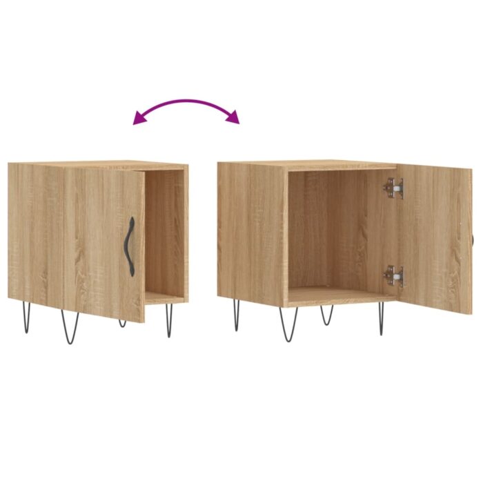 VXL8720845911348_g_en_hd_7.jpg Tables de chevet 2 pcs chêne sonoma 40x40x50 cm bois ingénierie – Image 7
