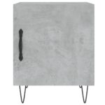 Tables de chevet 2 pcs gris béton 40x40x50 cm bois d’ingénierie – Image 4