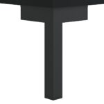 Tables de chevet 2 pcs noir 40x40x50 cm bois d’ingénierie – Image 10