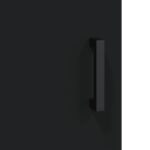 Tables de chevet 2 pcs noir 40x40x50 cm bois d’ingénierie – Image 9