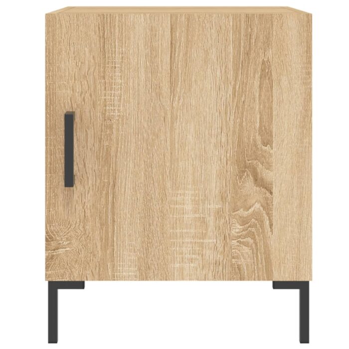Tables de chevet 2 pcs chêne sonoma 40x40x50 cm bois ingénierie – Image 2