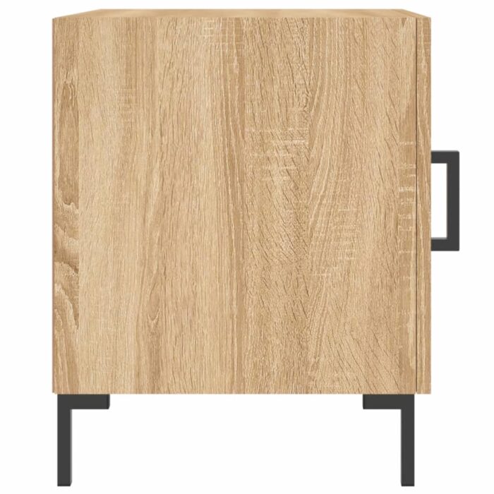 Tables de chevet 2 pcs chêne sonoma 40x40x50 cm bois ingénierie – Image 3