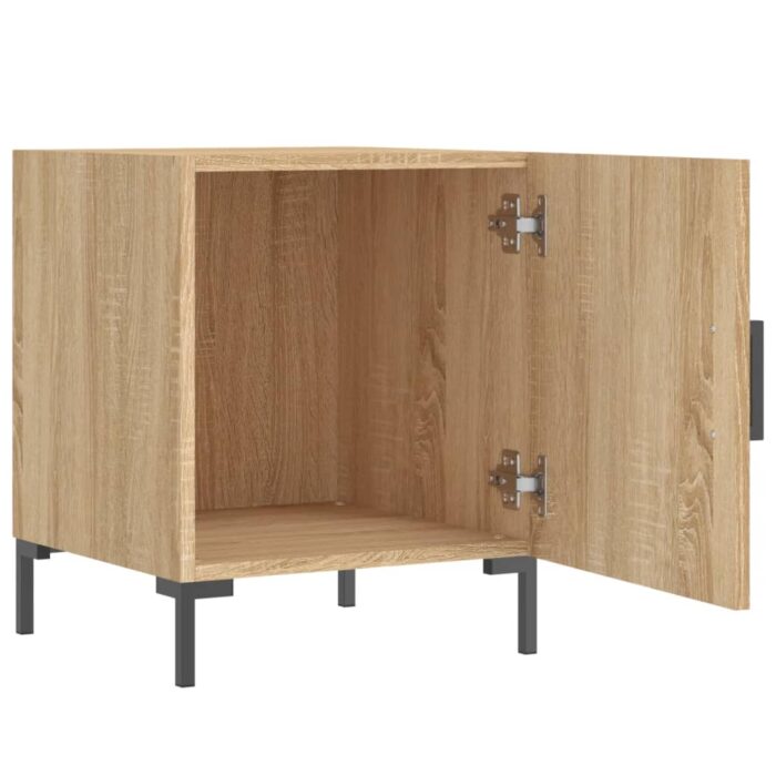 Tables de chevet 2 pcs chêne sonoma 40x40x50 cm bois ingénierie – Image 4