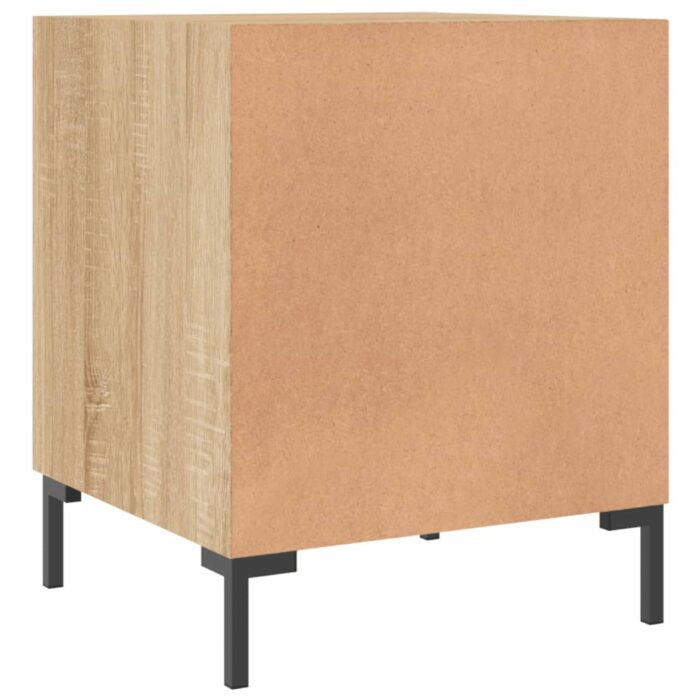 Tables de chevet 2 pcs chêne sonoma 40x40x50 cm bois ingénierie – Image 6