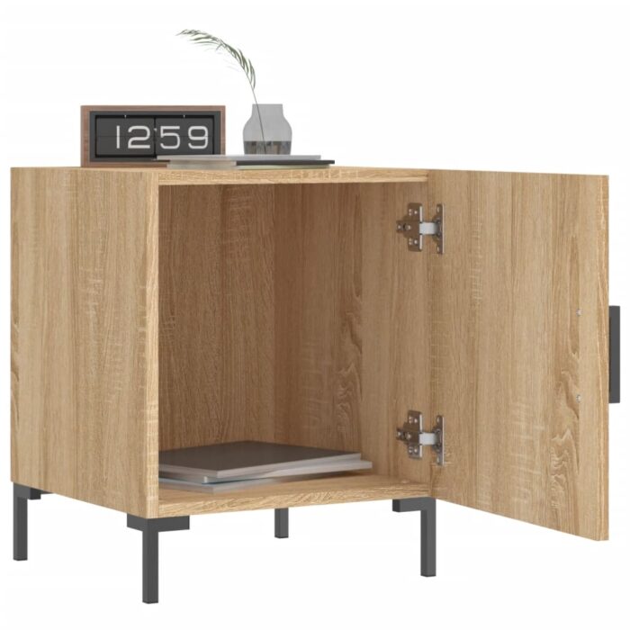 Tables de chevet 2 pcs chêne sonoma 40x40x50 cm bois ingénierie – Image 7