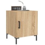 Tables de chevet 2 pcs chêne sonoma 40x40x50 cm bois ingénierie – Image 8