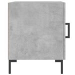 Table de chevet gris béton 40x40x50 cm bois d’ingénierie – Image 3