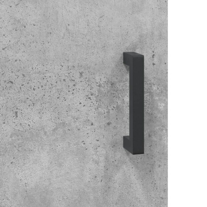 Table de chevet gris béton 40x40x50 cm bois d’ingénierie – Image 8