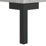 Table de chevet gris béton 40x40x50 cm bois d’ingénierie – Image 9