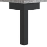 Table de chevet sonoma gris 40x40x50 cm bois d'ingénierie – Image 9