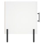 Table de chevet blanc 40x40x50 cm bois d’ingénierie – Image 5
