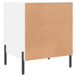 Table de chevet blanc 40x40x50 cm bois d’ingénierie – Image 6