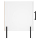 Tables de chevet 2 pcs blanc 40x40x50 cm bois d’ingénierie – Image 5