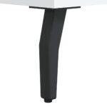 Tables de chevet 2 pcs blanc 40x40x50 cm bois d’ingénierie – Image 10