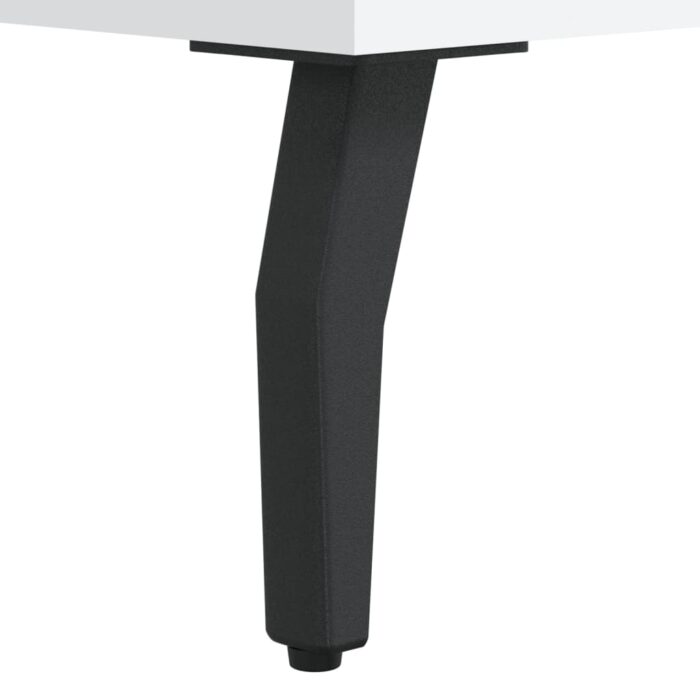 Tables de chevet 2 pcs blanc 40x40x50 cm bois d’ingénierie – Image 10
