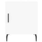 Tables de chevet 2 pcs blanc 40x40x50 cm bois d’ingénierie – Image 5