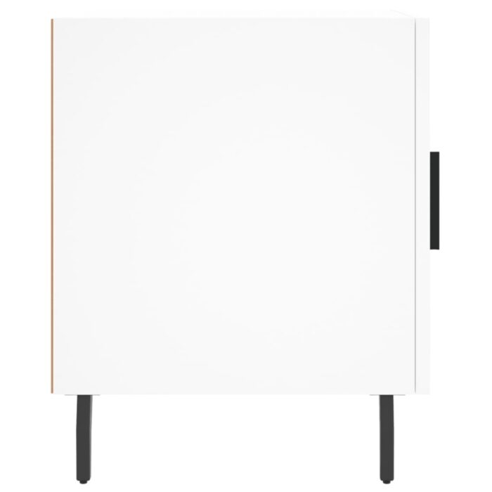 Tables de chevet 2 pcs blanc 40x40x50 cm bois d’ingénierie – Image 6