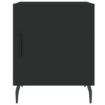 Table de chevet noir 40x40x50 cm bois d’ingénierie – Image 4