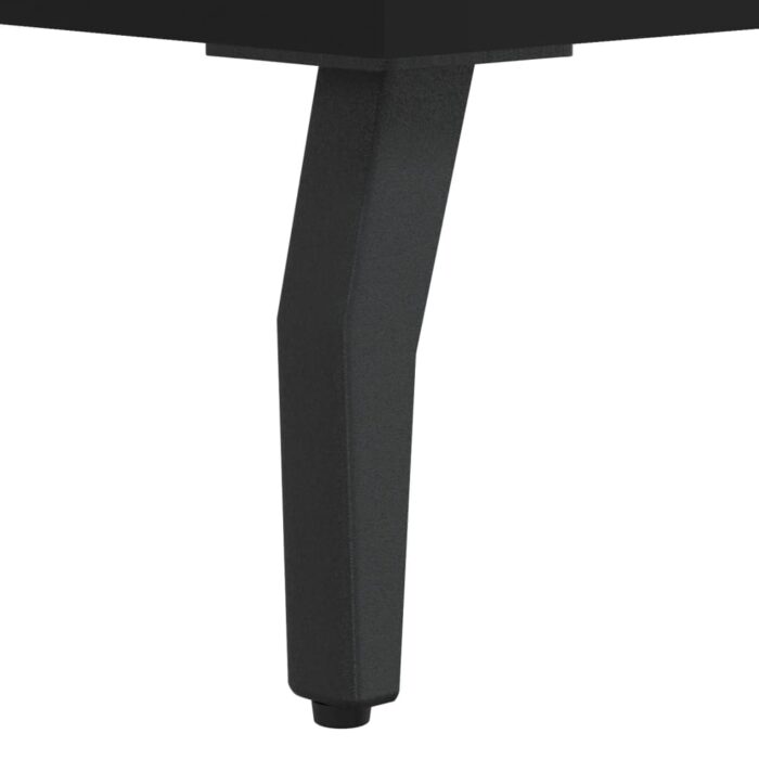 Table de chevet noir 40x40x50 cm bois d’ingénierie – Image 9