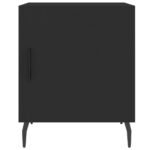 Tables de chevet 2 pcs noir 40x40x50 cm bois d’ingénierie – Image 5