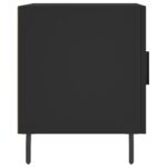 Tables de chevet 2 pcs noir 40x40x50 cm bois d’ingénierie – Image 6