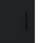 Tables de chevet 2 pcs noir 40x40x50 cm bois d’ingénierie – Image 9