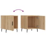 Tables de chevet 2 pcs chêne sonoma 40x40x50 cm bois ingénierie – Image 8