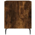 Table de chevet chêne fumé 40x40x50 cm bois d'ingénierie – Image 4