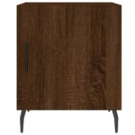 Tables de chevet 2pcs chêne marron 40x40x50cm bois d'ingénierie – Image 5
