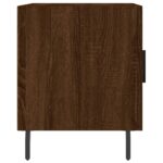 Tables de chevet 2pcs chêne marron 40x40x50cm bois d'ingénierie – Image 6