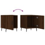 Tables de chevet 2pcs chêne marron 40x40x50cm bois d'ingénierie – Image 8