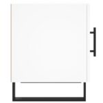Tables de chevet 2 pcs blanc 40x40x50 cm bois d’ingénierie – Image 6
