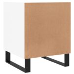 Tables de chevet 2 pcs blanc 40x40x50 cm bois d’ingénierie – Image 7