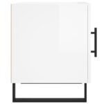Tables de chevet 2 pcs blanc brillant 40x40x50 cm – Image 6