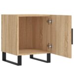 Tables de chevet 2 pcs chêne sonoma 40x40x50 cm bois ingénierie – Image 3