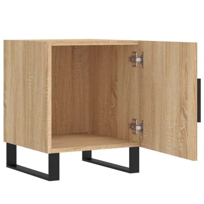 Tables de chevet 2 pcs chêne sonoma 40x40x50 cm bois ingénierie – Image 3