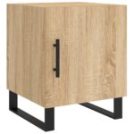 Tables de chevet 2 pcs chêne sonoma 40x40x50 cm bois ingénierie – Image 4