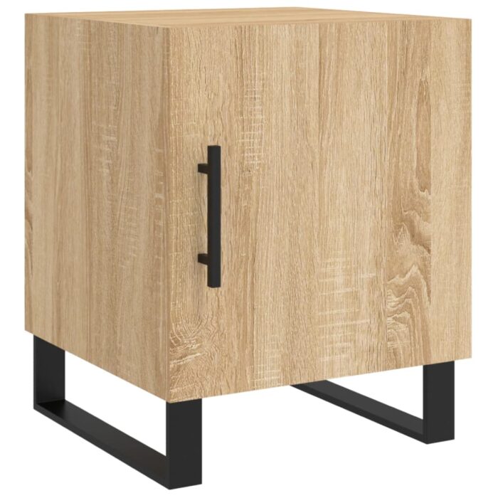 Tables de chevet 2 pcs chêne sonoma 40x40x50 cm bois ingénierie – Image 4
