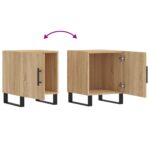 Tables de chevet 2 pcs chêne sonoma 40x40x50 cm bois ingénierie – Image 8