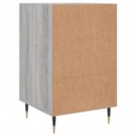 Table de chevet sonoma gris 40x40x66 cm bois d'ingénierie – Image 6