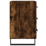 Table de chevet chêne fumé 40x40x66 cm bois d'ingénierie – Image 4